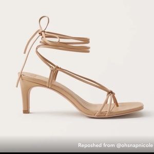 Tan Strappy Heel Sandals
